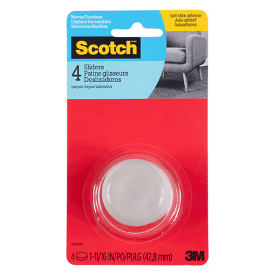 Scotch - 1.6875" Self adhesive sliders, pk. of 4