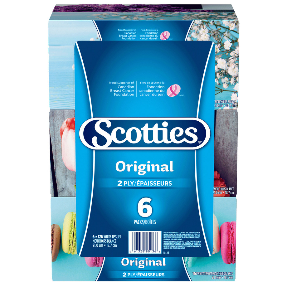 Scotties - Papiers-mouchoirs, paq. de 6