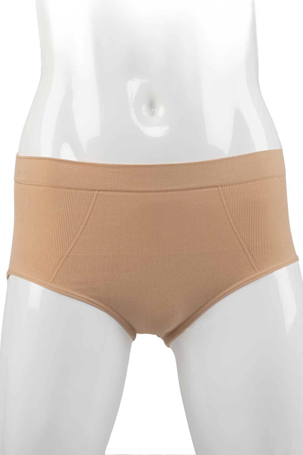Seamless boyleg panty with light support, beige
