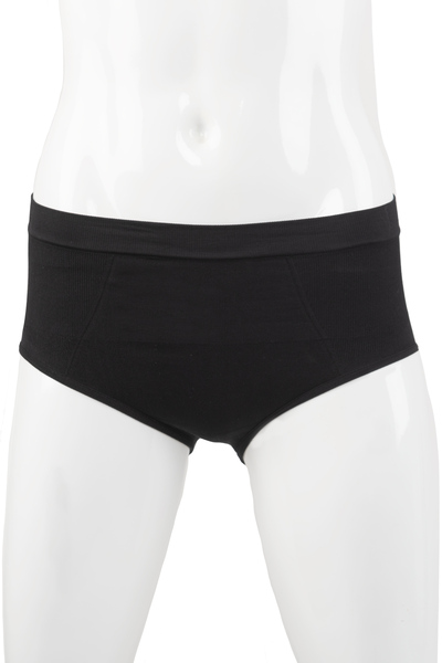 Seamless boyleg panty with light support, black