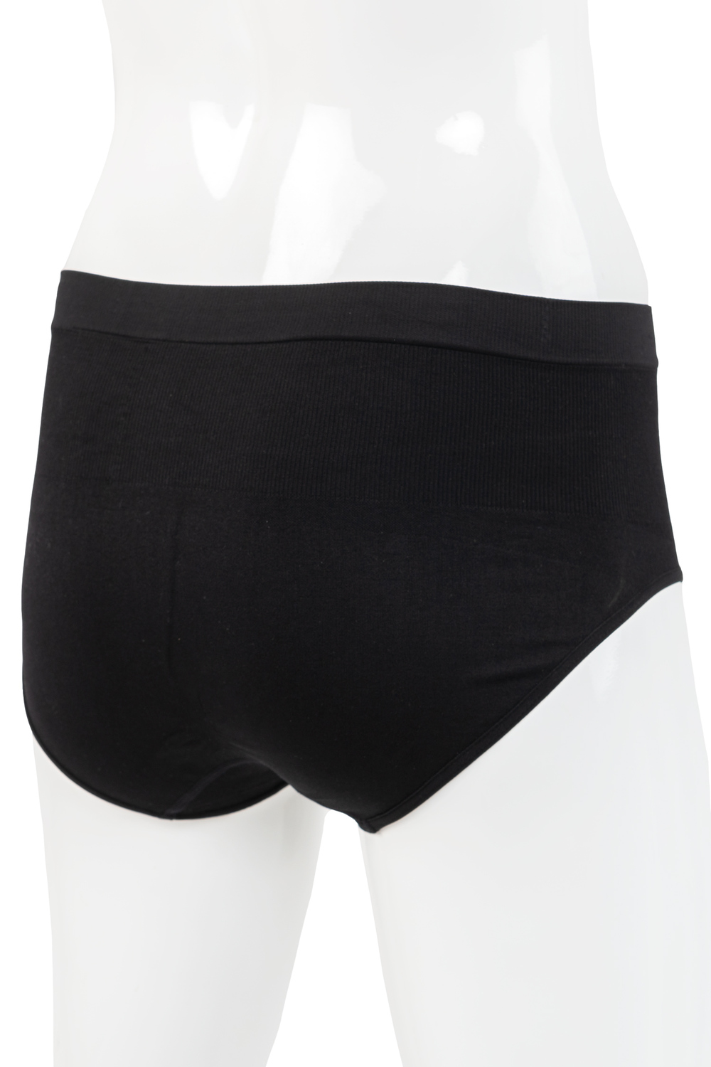 Seamless boyleg panty with light support - Black. Colour: black