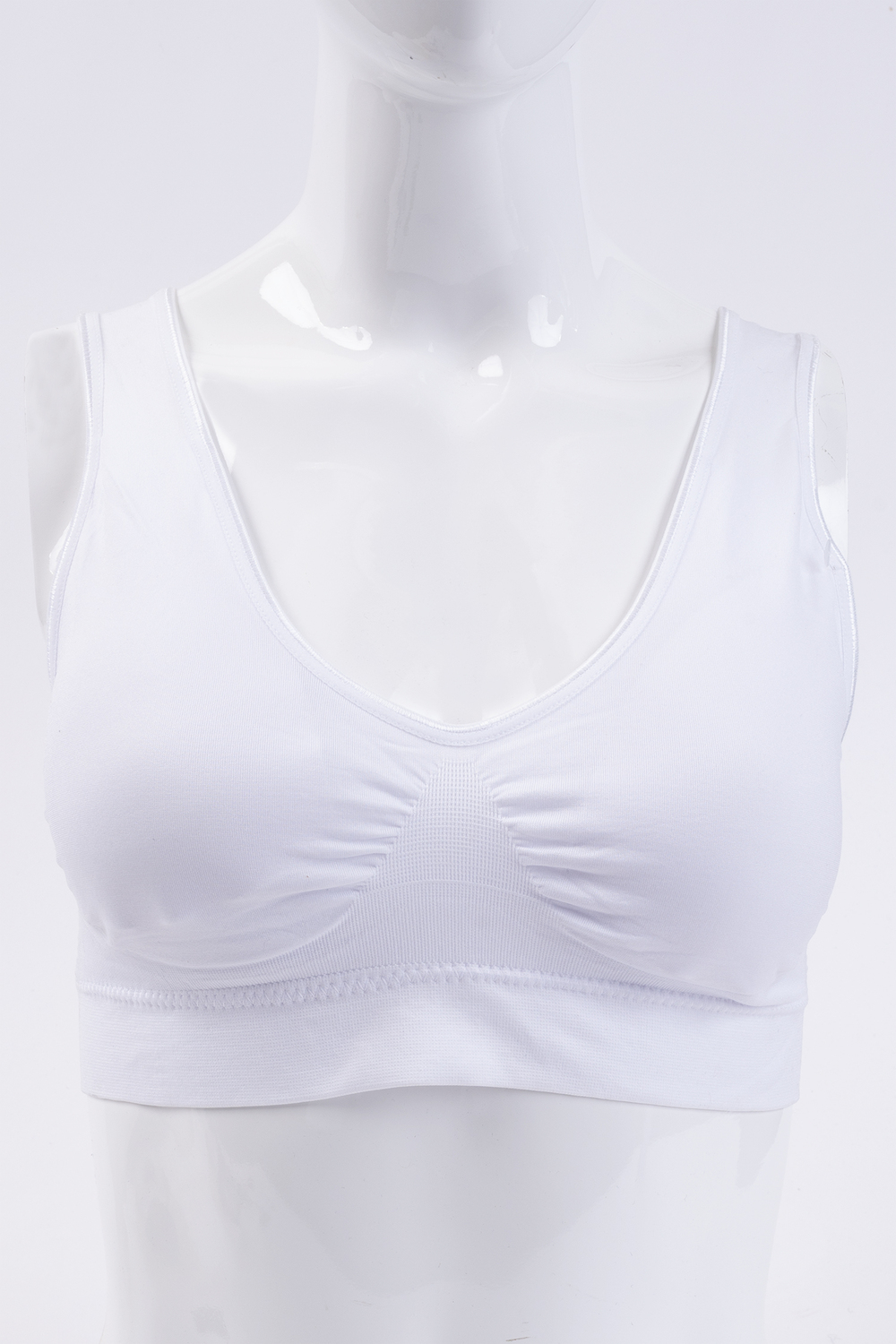 Seamless molded cup shapewear bra. Colour: white. Size: m