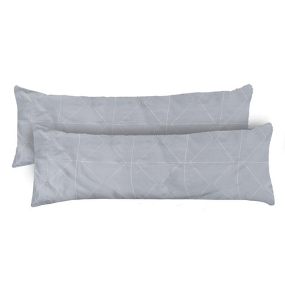 Set of 2 Bamboo Luxe body pillowcases - Lines & polka dots