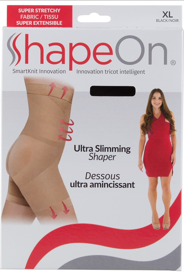 ShapeOn - Ultra slimming shaper, extra large (XL), black