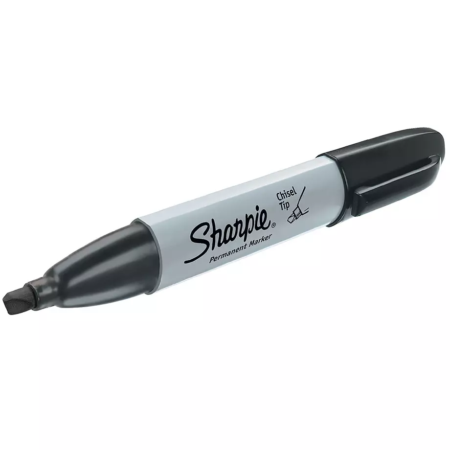 Sharpie - Marqueurs permanents &agrave; pointe biseaut&eacute;e, paq. de 2