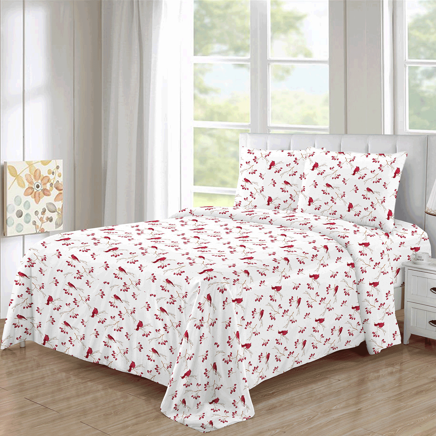 Sheet set - Red Cardinal, Double