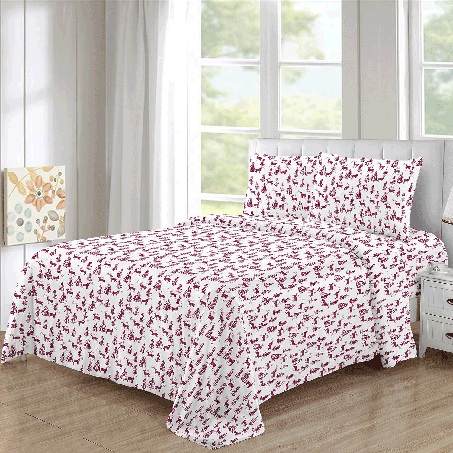 Sheet set - Tree and Moose, Twin