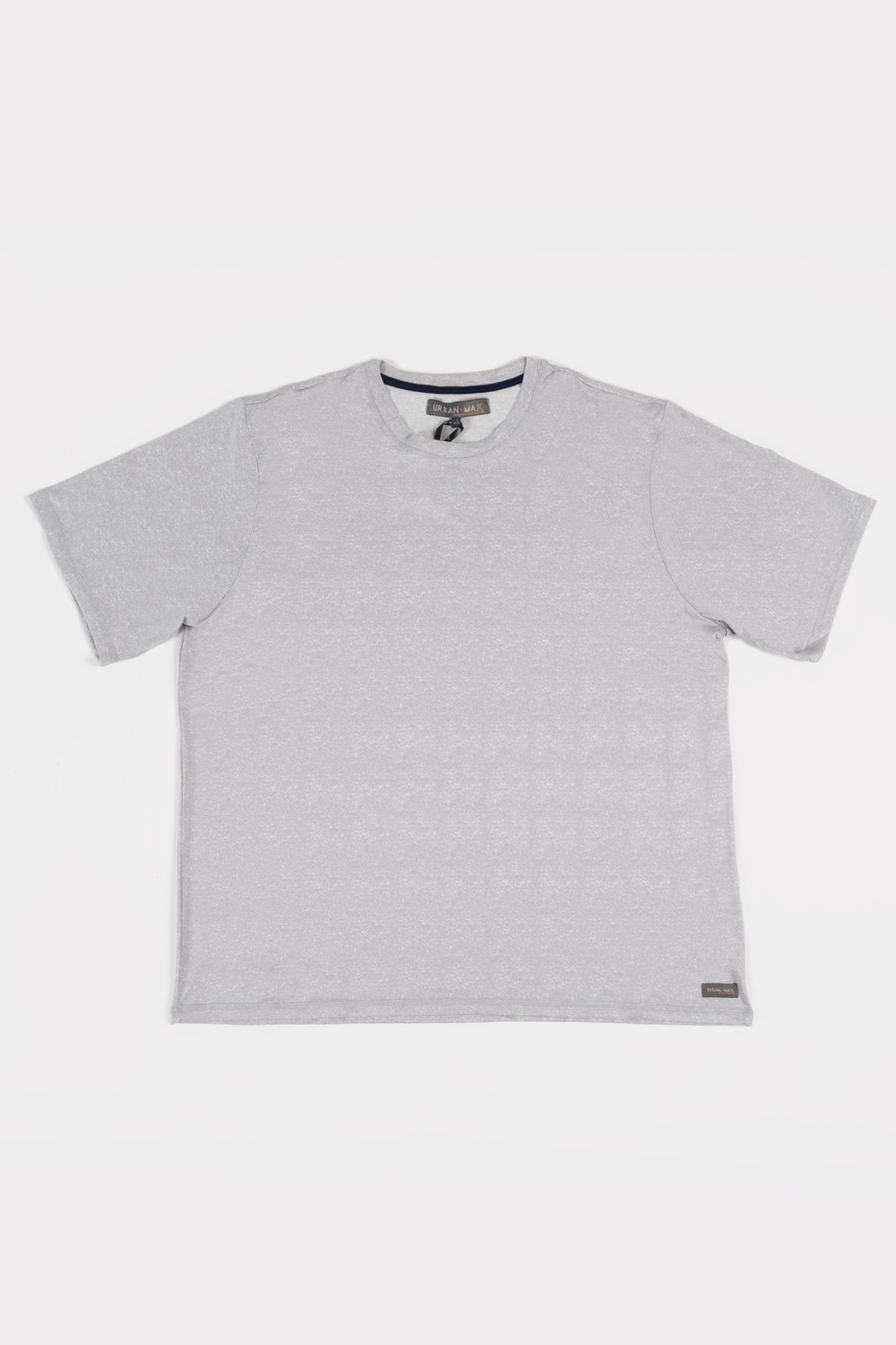 Short sleeve jersey knit shirt for men - Heather grey - Plus Size