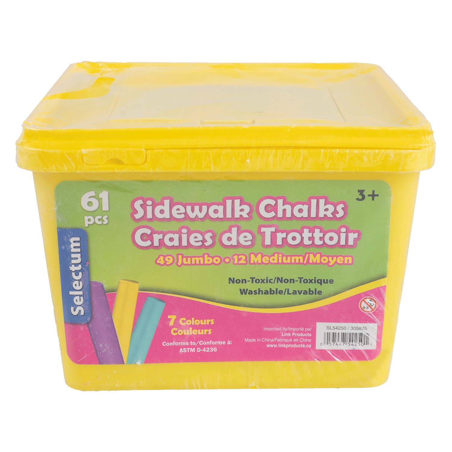 Sidewalk chalks, 61 pcs