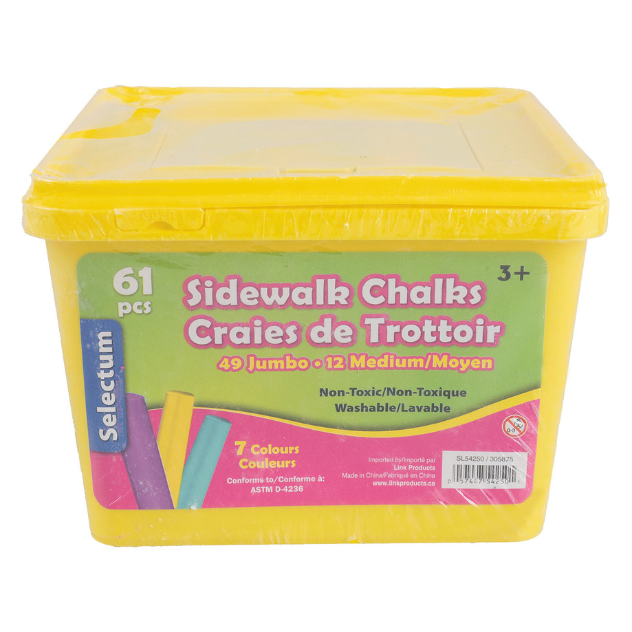 Sidewalk chalks, 61 pcs