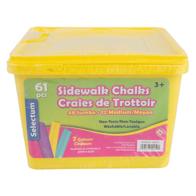 Sidewalk chalks, 61 pcs