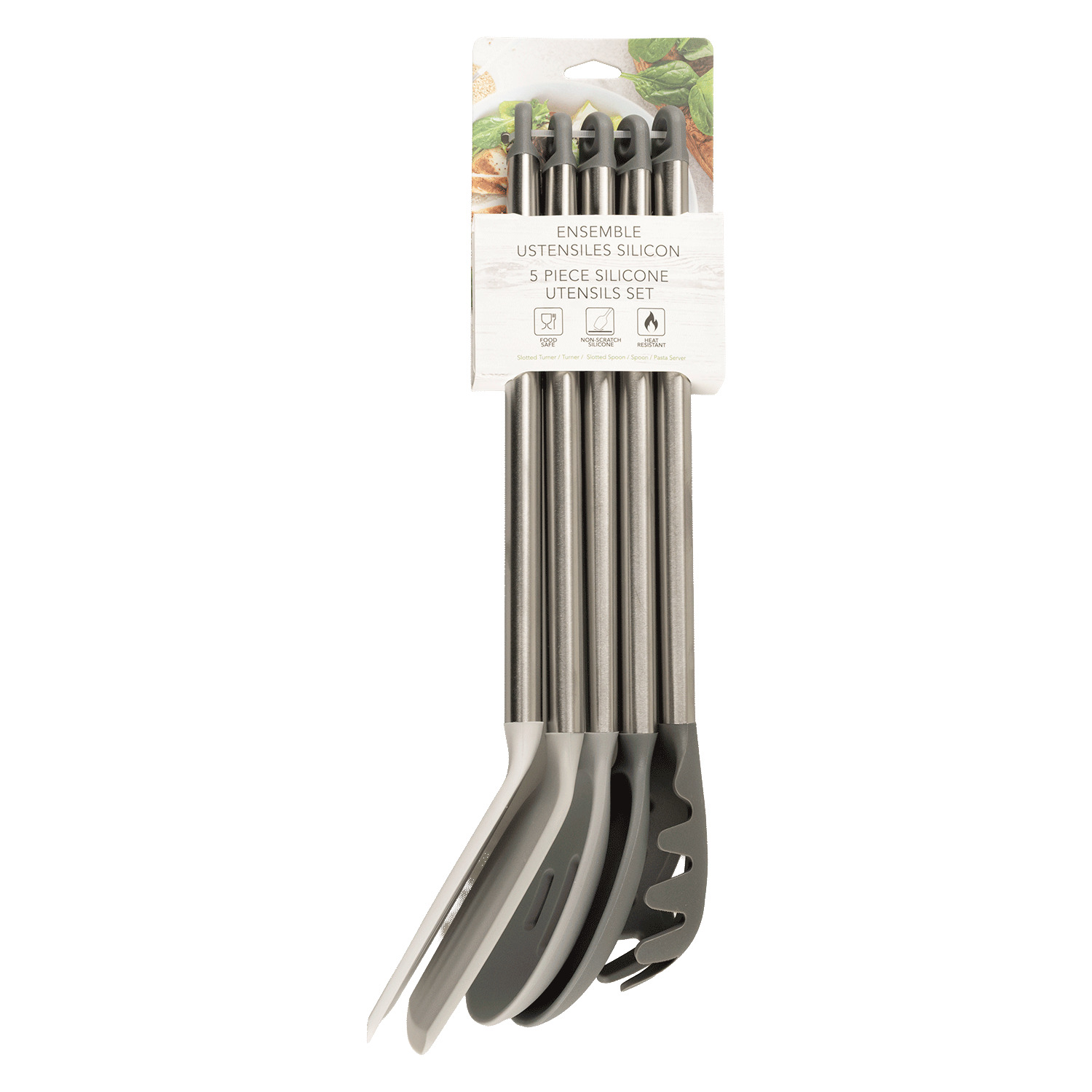 Silicone utensils set, 5 pcs