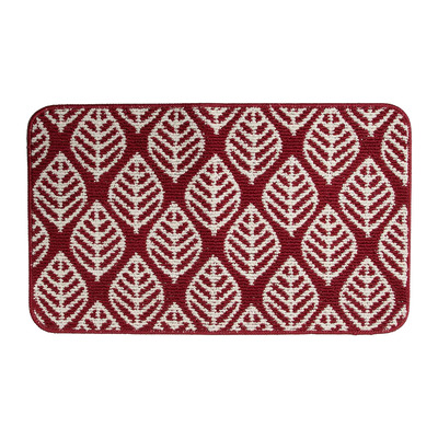 Silk leaf accent rug, 3'x4'