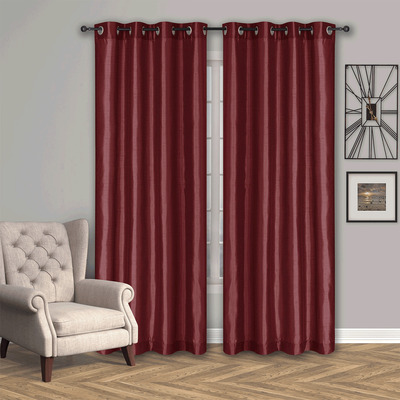 Silk look panel with metal grommets, 54"x86"