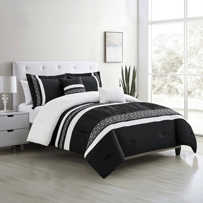 SIMONE - Oversized and overfilled comforter set with decorative cushions