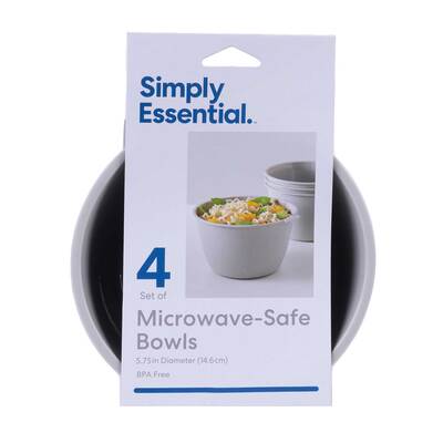 Simply Essential. - Microwave safe bowls, pk. of 4