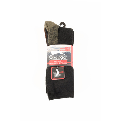 Slazenger - Asst. color cotton boot socks - 3 pairs