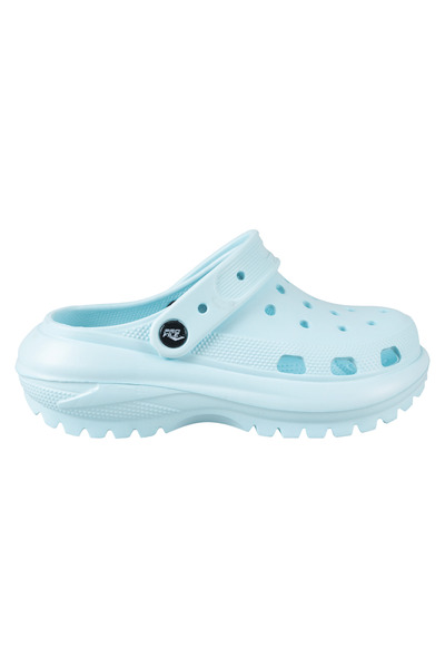 Women's slip-on clog with ankle strap