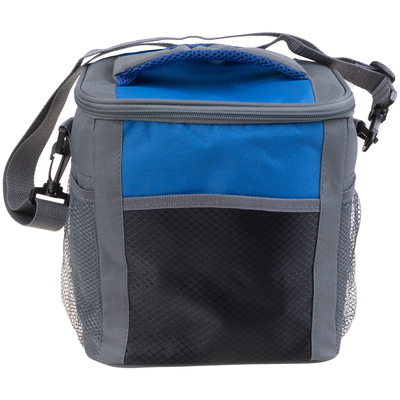 Small insulated cooler bag, 12 can capacity - Blue
