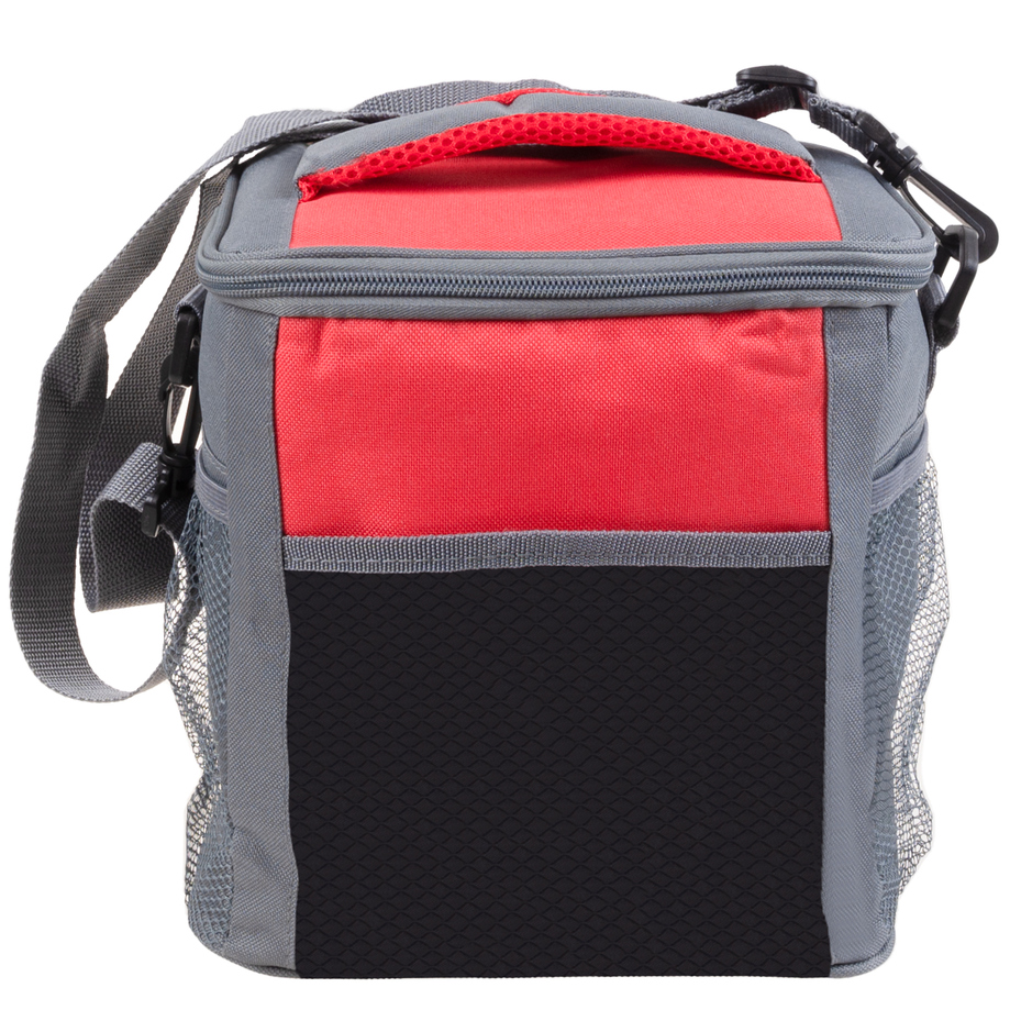 Small insulated cooler bag, 12 can capacity - Red. Colour: red