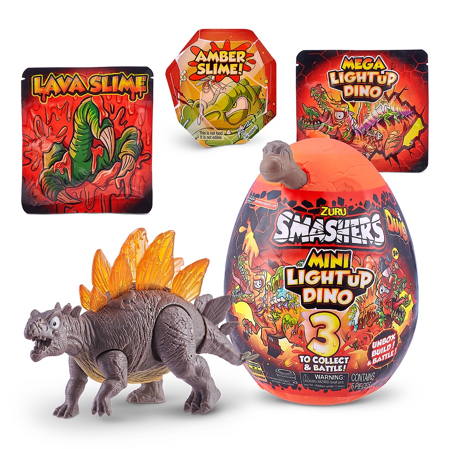 Smashers - Mini dinosaure illuminé