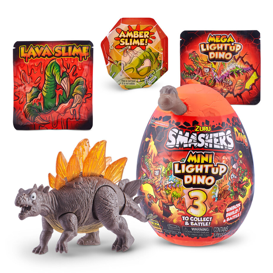 Smashers - Mini Light Up Dino - Stegosaurus