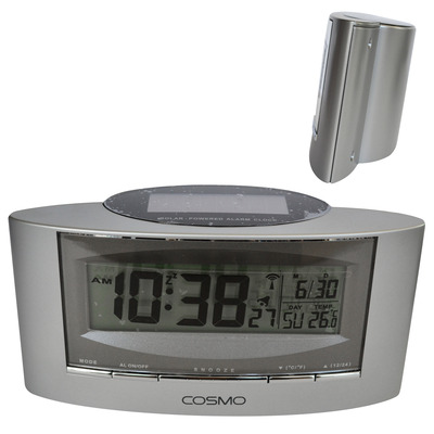 Solar powered alarm clock