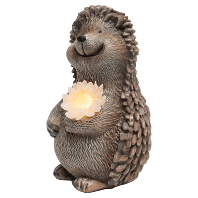 Solar-powered lawn and garden ornament - Hedgehog