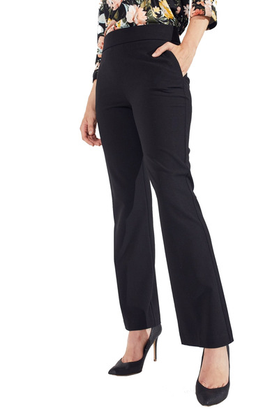 SOLENNE - Full length pull-on bootcut pants