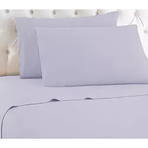 Solid colored brushed sheet set, twin