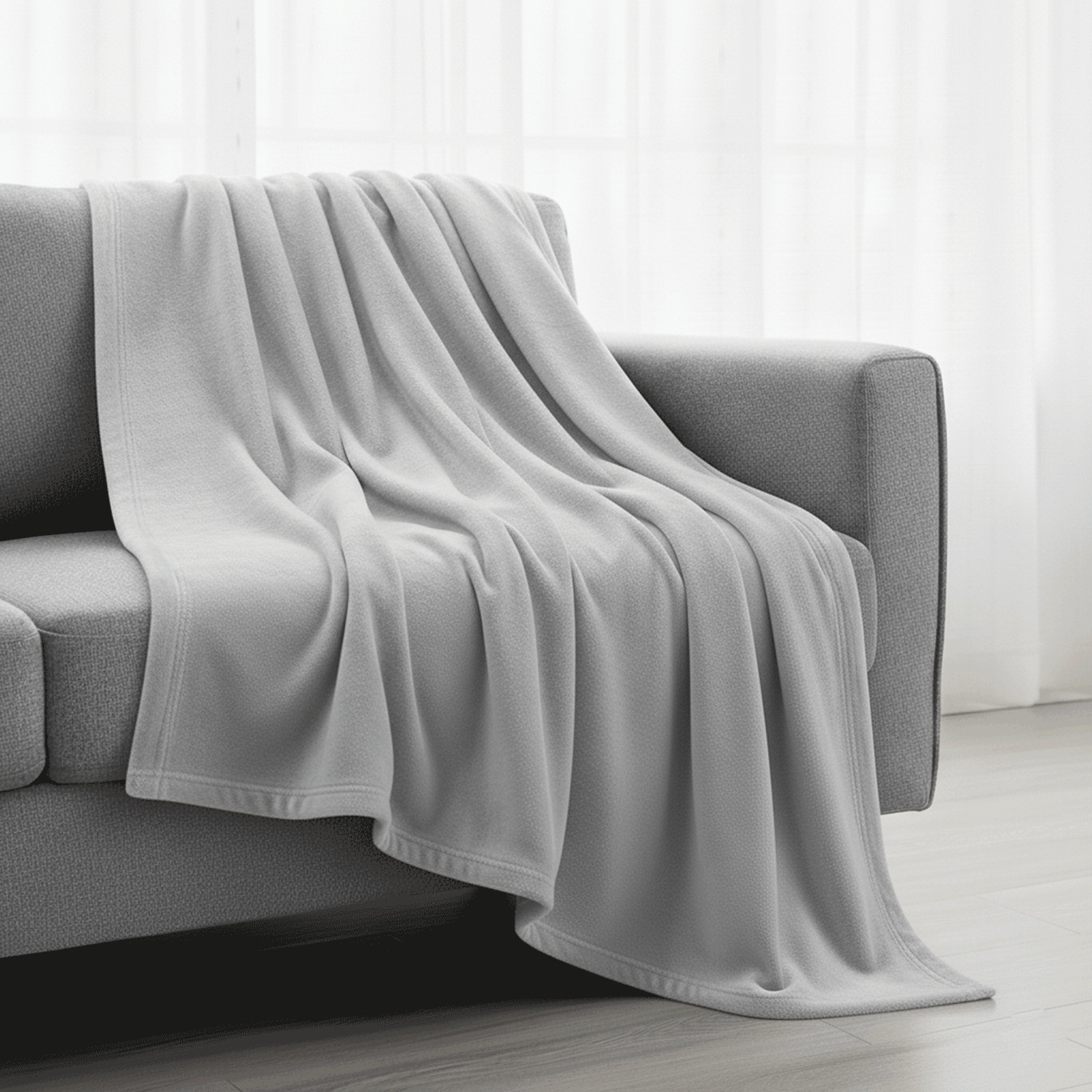 Solid velvet throw, 50''x60''