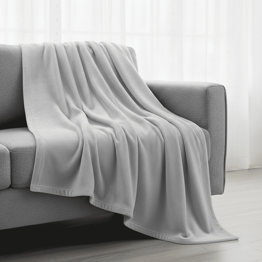 Solid velvet throw, 50''x60''