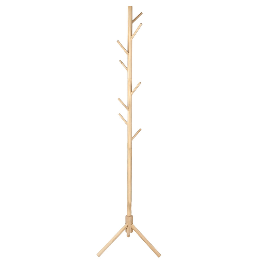 Solid wood free standing coat rack. Colour: light orange | Rossy