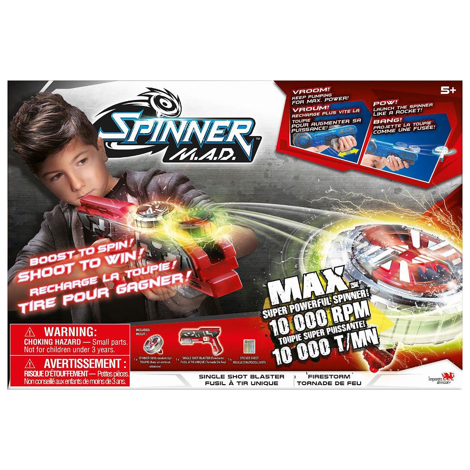Single Blaster Spinner Mad by Silverlit