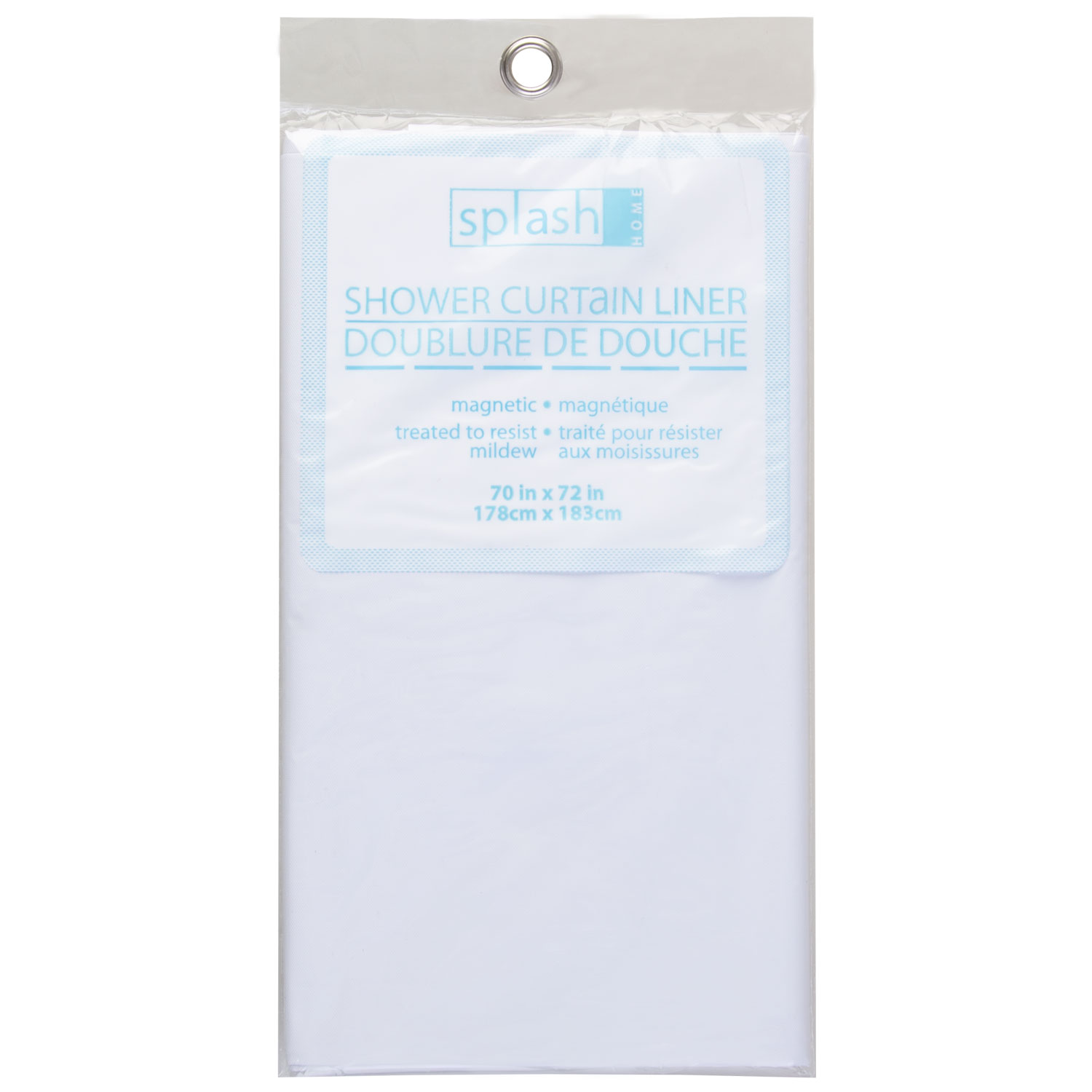 Splash Home - Dhower curtain liner, white