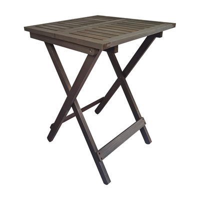 Square wooden Adirondack folding side table