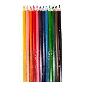 Staedtler - 4mm triangular barrel coloured pencils, pk. of 12