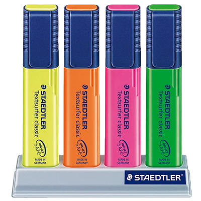 Staedtler - Textsurfer Classic - Surligneurs, Paq. de 4