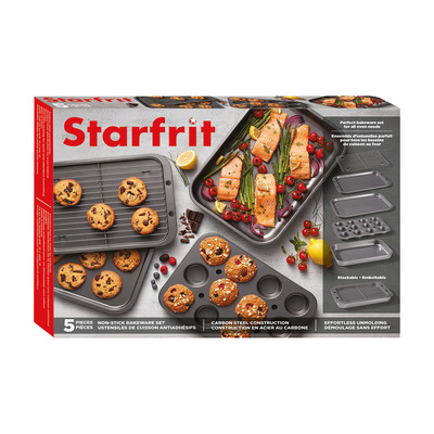 Starfrit - Ensemble de ustensiles de cuisson antiadhésifs, 5 pcs