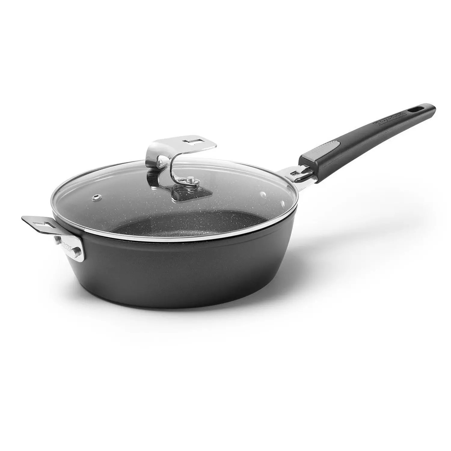 Starfrit - The Rock deep fry pan / dutch oven with lid and detachable handle, 9"