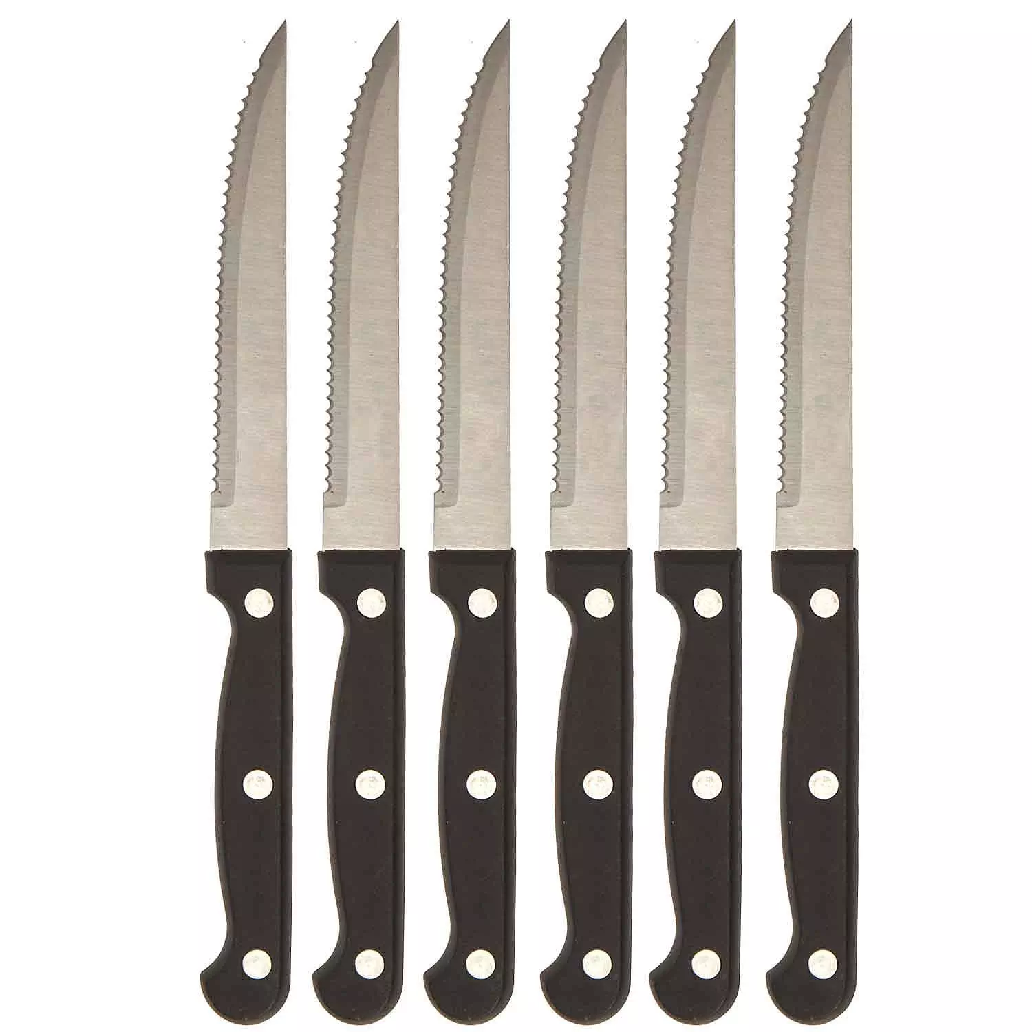 ストーンナイフ　セット　ROSSI Steak knife set, 6 pcs. Colour: black | Rossy
