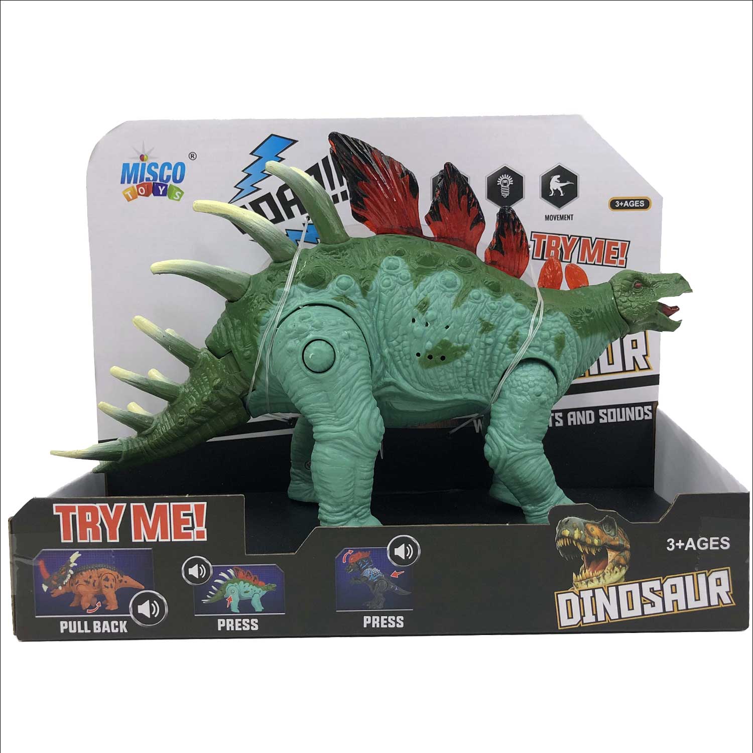 Stegosaurus, light & sounds dinosaur | Rossy