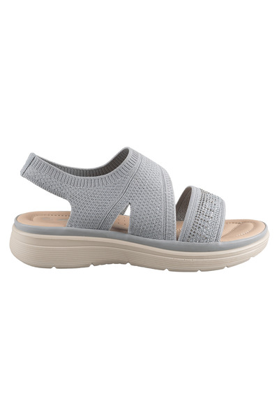Stretch knit comfort sandal
