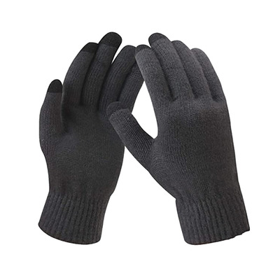 Stretch knit touchscreen gloves