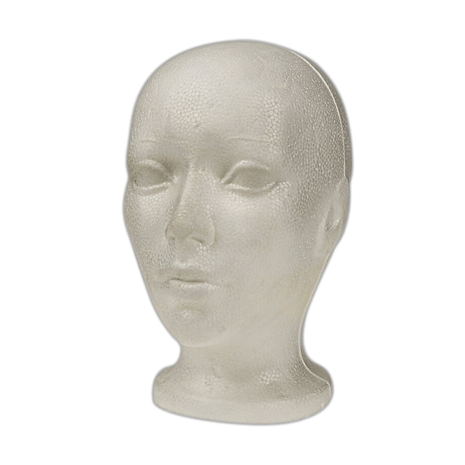 Styrofoam mannequin head
