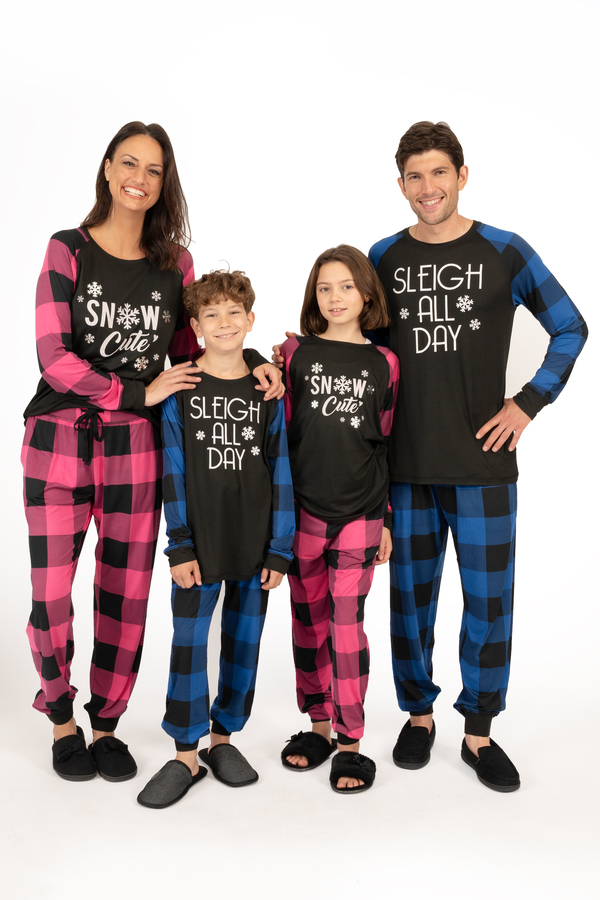 Suko - Rêves - Ens. pyjama assorti pour la famille- Neige et Traineaux