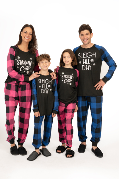 Suko - Rêves - Ens. pyjama assortis pour la famille- Neige et Traineaux
