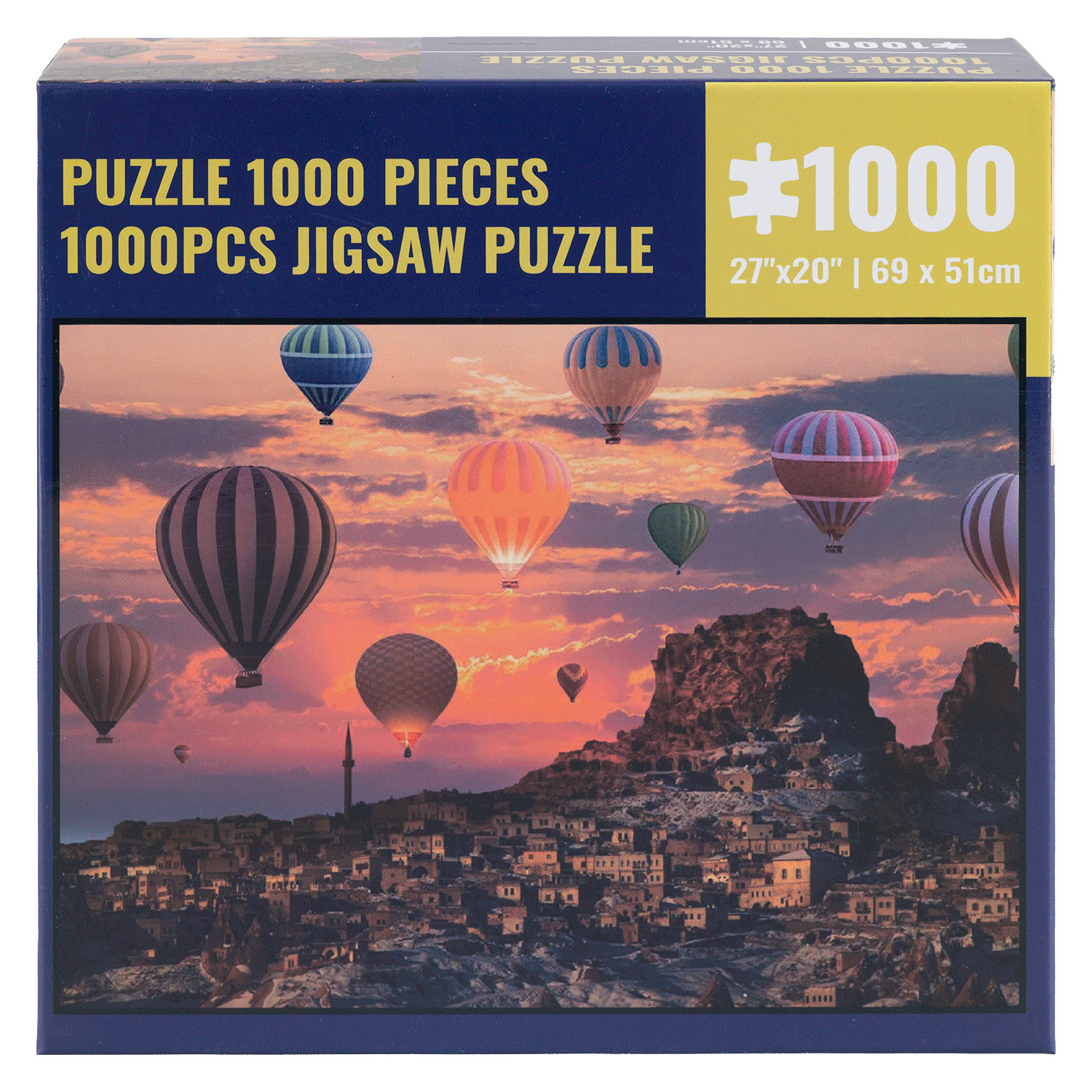 Sunset on hot air balloon, 1000 pcs