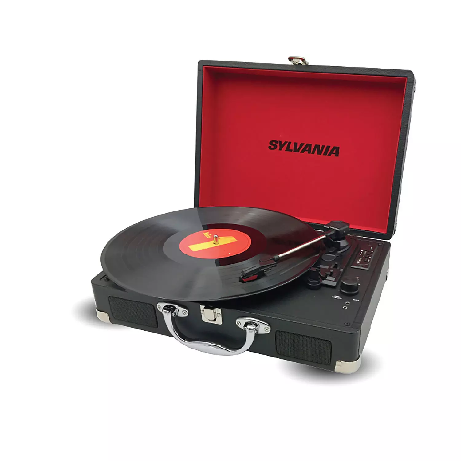 Sylvania - Belt drive USB turntable with case