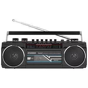 Sylvania - Bluetooth Retro cassette boombox with FM radio